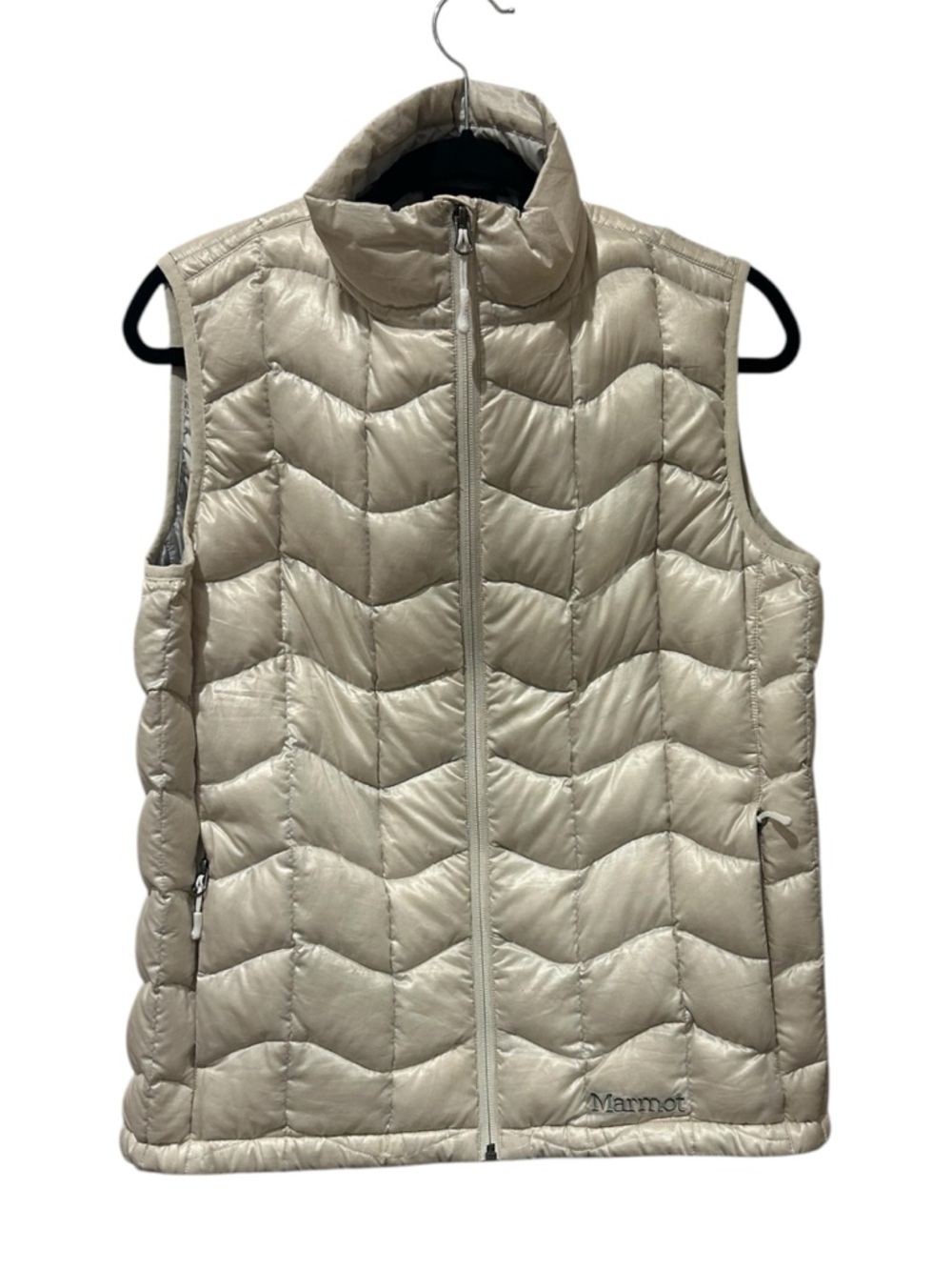 Marmot Women's Quilted 800 Fill Down Puffer Vest — Cream